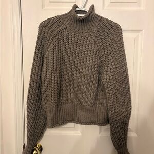 H&M Taupe Cowl Neck Sweater
